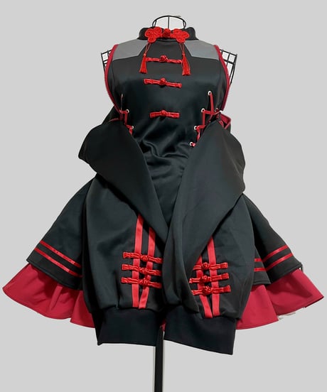 《China-Jerseylolita Setup》トップス（Black）