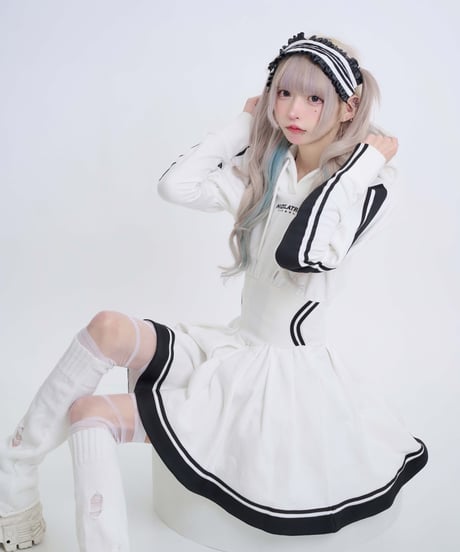 《ジャージロリィタパーカーOP》WHITE