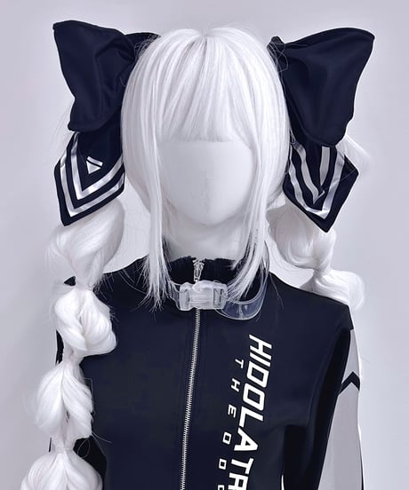 《CyberJerseyシリーズ》クソデカリボンクリップ(BLACK)