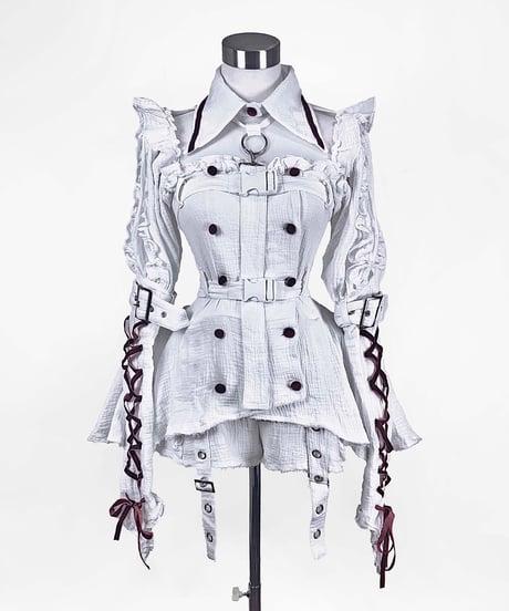 《退廃ガーゼナースセットアップ》WHITE
