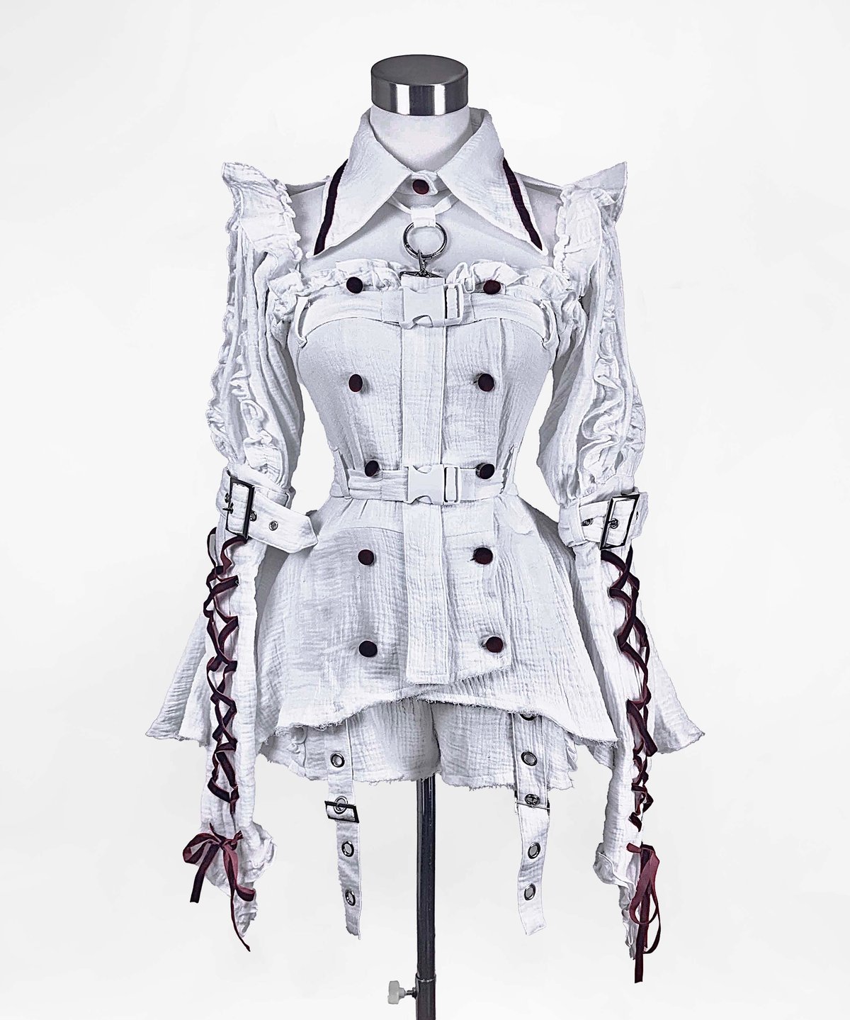 退廃ガーゼナースセットアップ》WHITE | HIDOLATRAL THEODOL
