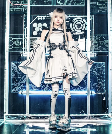 《機械少女着物ジャージセットアップ》WHITE
