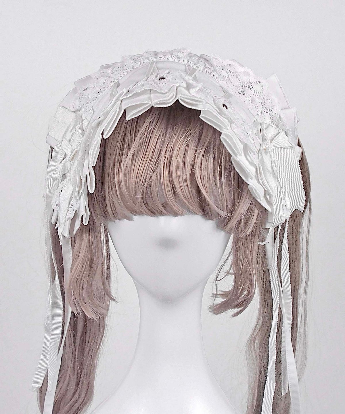 レースアップヘッドドレス》WHITE | HIDOLATRAL THEODOL レースアップヘッドドレス》WHITE | HIDOLATRAL THEODOL
