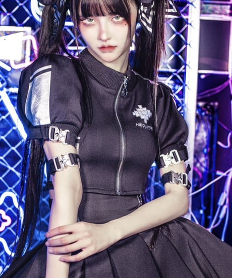 《パフスリーブサイバージャージ 》BLACK