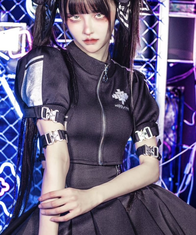 パフスリーブサイバージャージ 》BLACK | HIDOLATRAL THEODOL パフスリーブサイバージャージ 》BLACK | HIDOLATRAL THEODOL