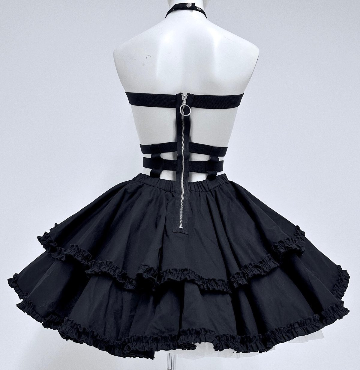 クロスハーネススカート》BLACK | HIDOLATRAL THEODOL