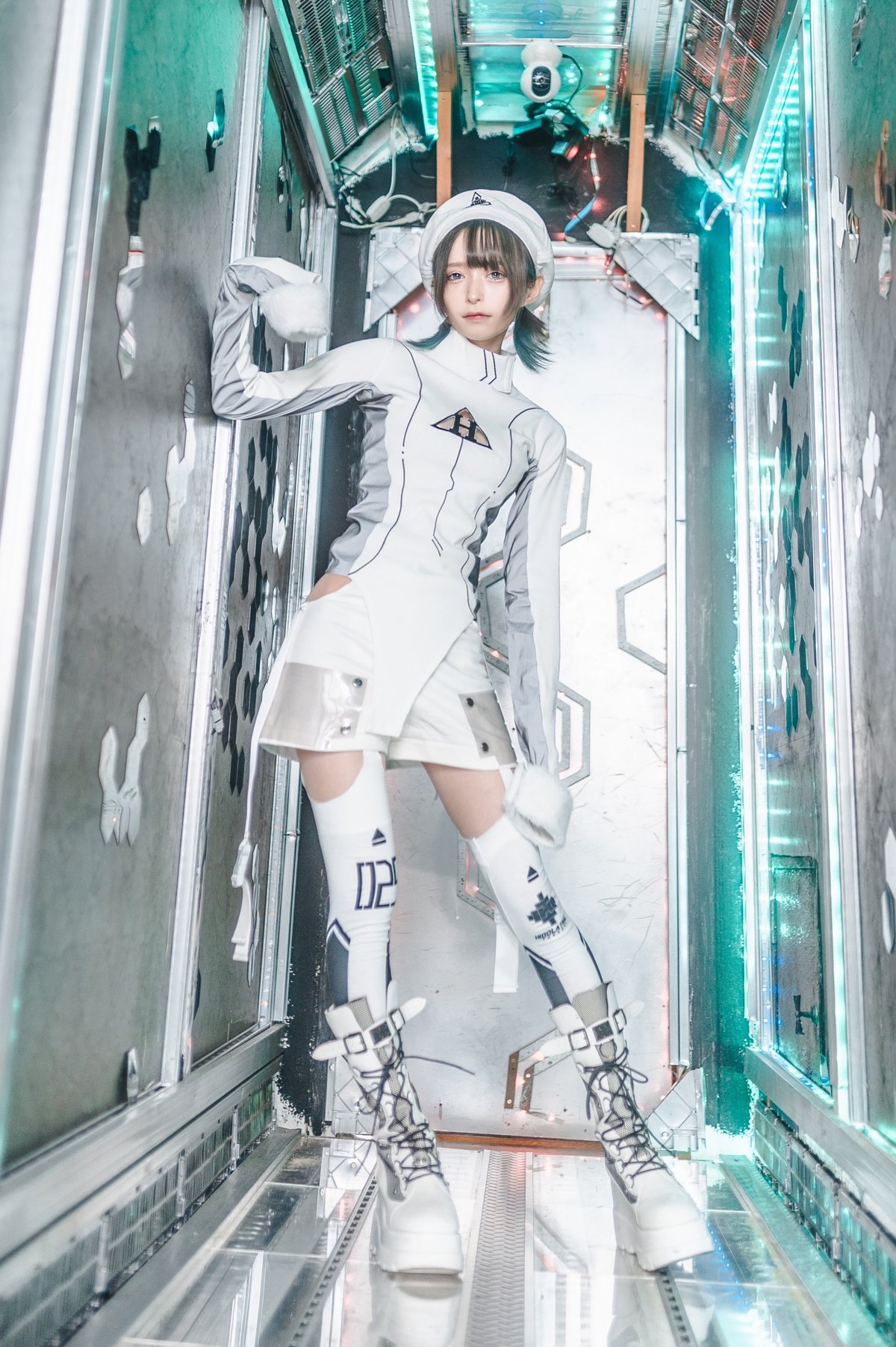 HIDOLATRAL THEODOL 胸開きサイバーニット 胸開きサイバーニット》BLACK | HIDOLATRAL THEODOL