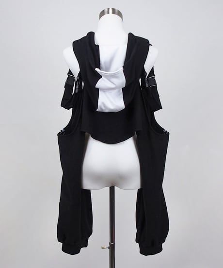 《スポーツショートパーカー》BLACK
