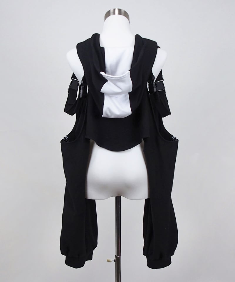 スポーツショートパーカー》BLACK | HIDOLATRAL THEODOL スポーツショートパーカー》BLACK | HIDOLATRAL THEODOL