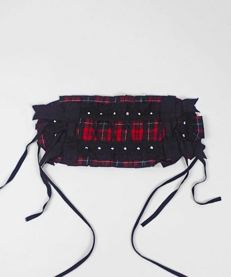 《レースアップヘッドドレス》RED