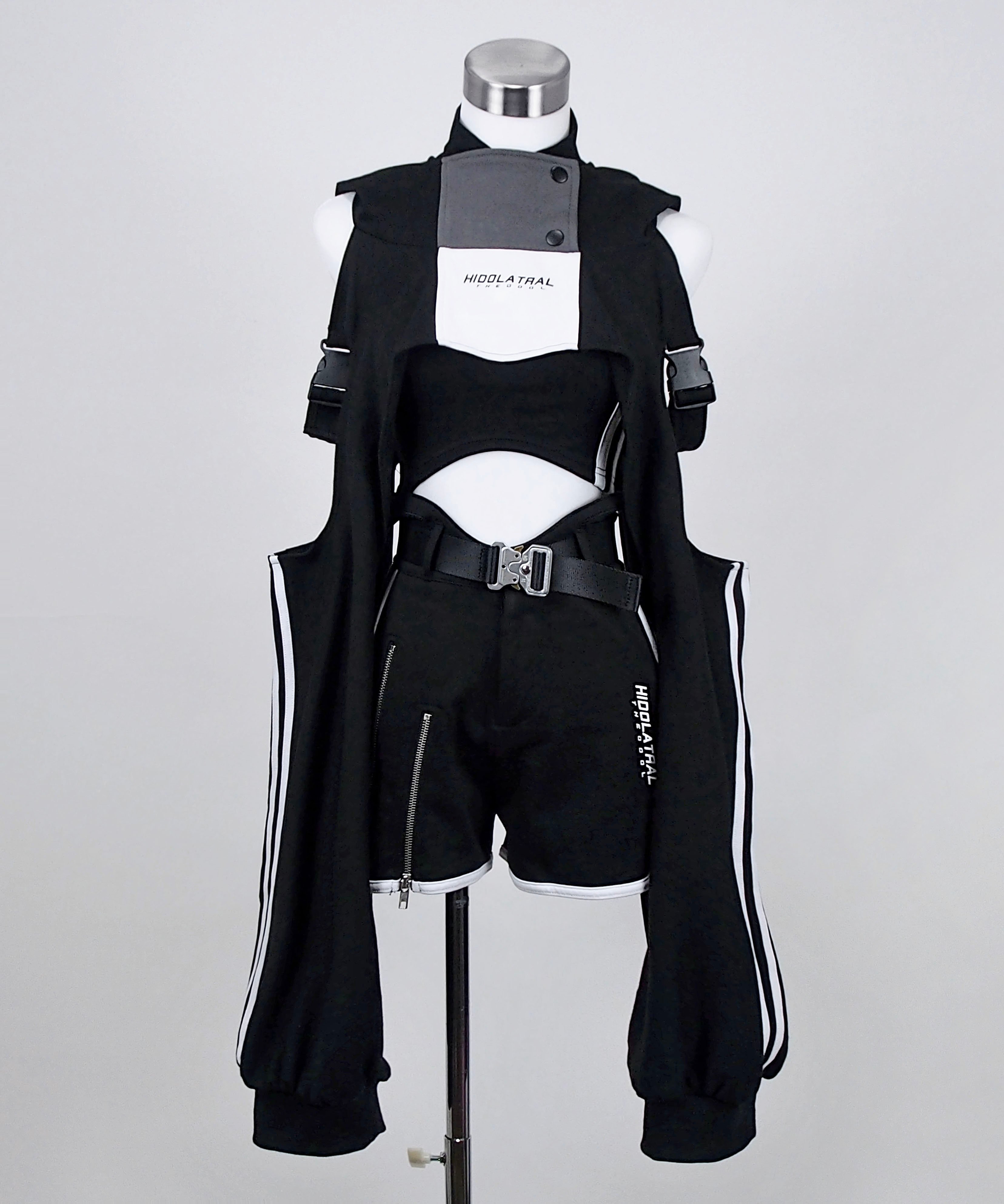 スポーツショートパーカー》BLACK | HIDOLATRAL THEODOL