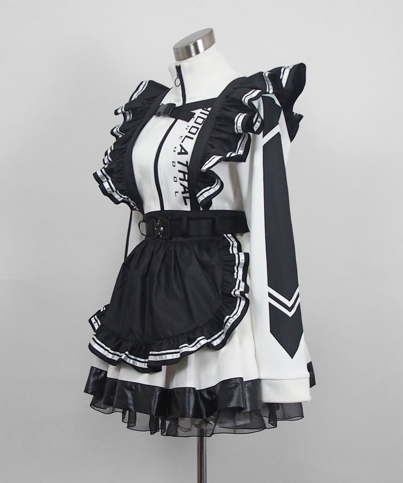 イドラタールテオドール サイバーメイドエプロン サイバーメイドエプロン》BLACK×WHITE | HIDOLATRAL THEODOL