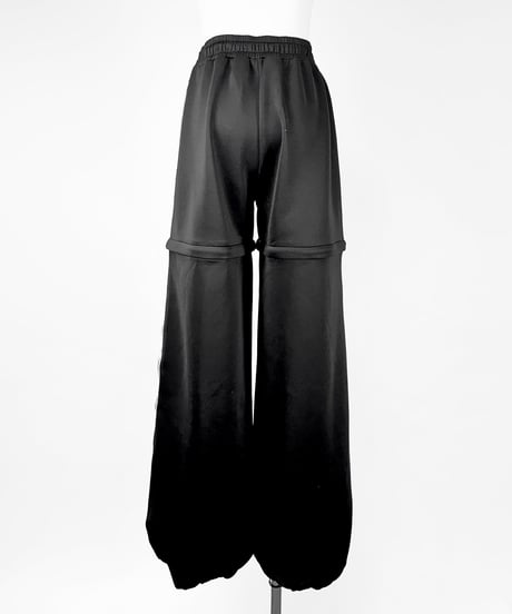 《ブランドロゴジャージ2wayパンツ》BLACK