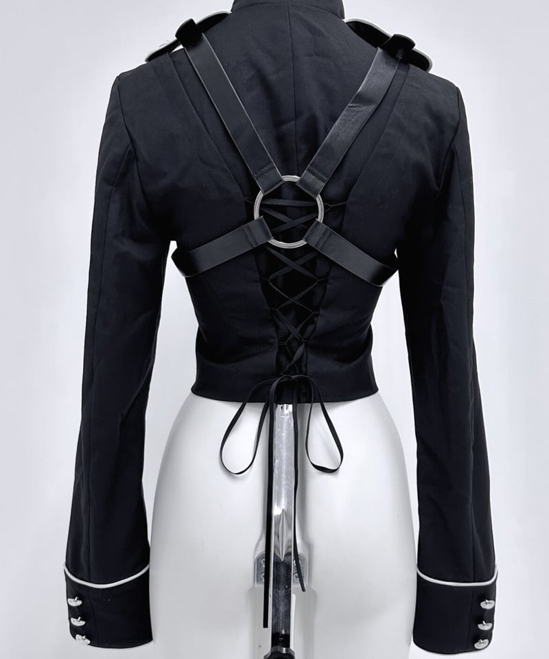 拘束十字架軍服ジャケット》BLACK | HIDOLATRAL THEODOL
