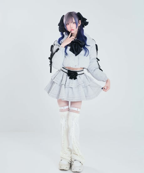 《リボンダウンセットアップ》ボトムス GRAY