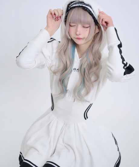 《ジャージロリィタパーカーOP》WHITE