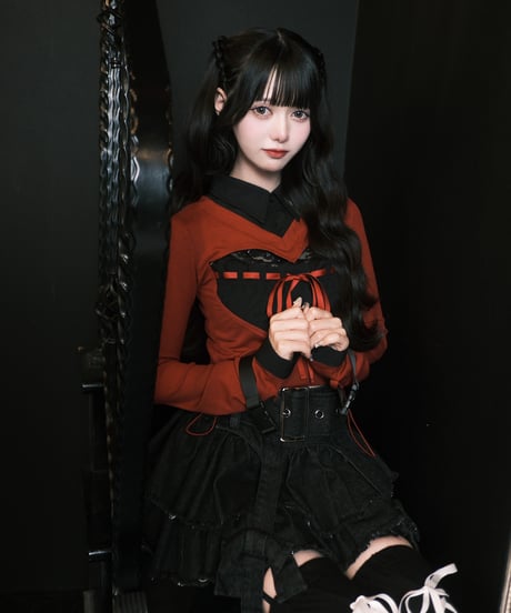 《ハート胸空きニット》BLD