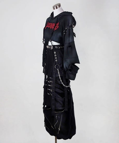 《ボンテージデニムパンツ》BLACK
