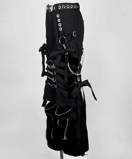 《ボンテージデニムパンツ》BLACK