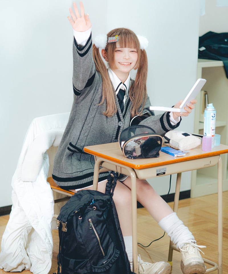 hidolatral theodol テオドール 学園セット GRAY Ｍサイズ テオドール学園スカート》GRAY | HIDOLATRAL THEODOL