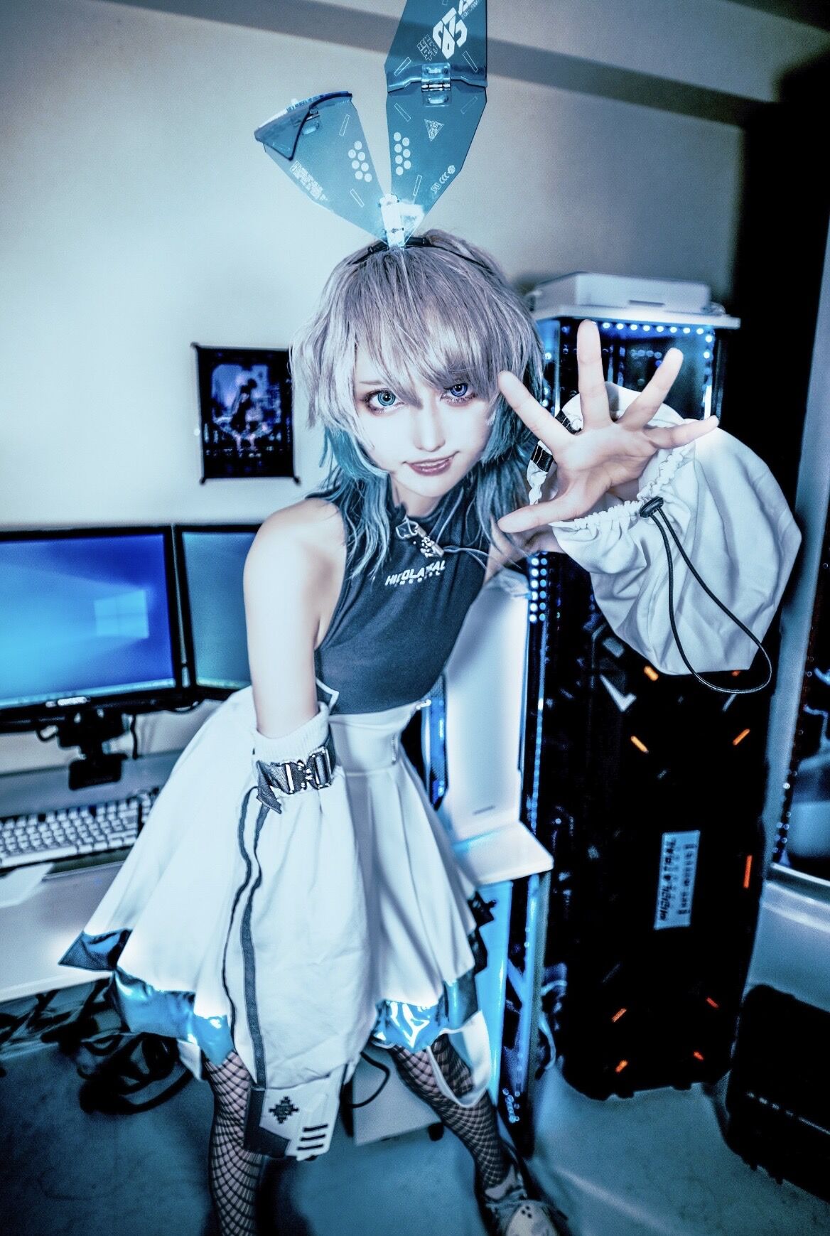 CyberJersey-Setup（Skirt）WHITE | HIDOLATRAL THEODOL