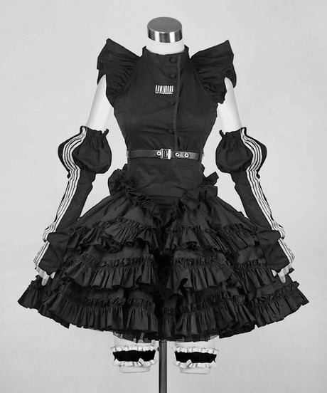 《ジャージロリィタドレスセット》BLACK