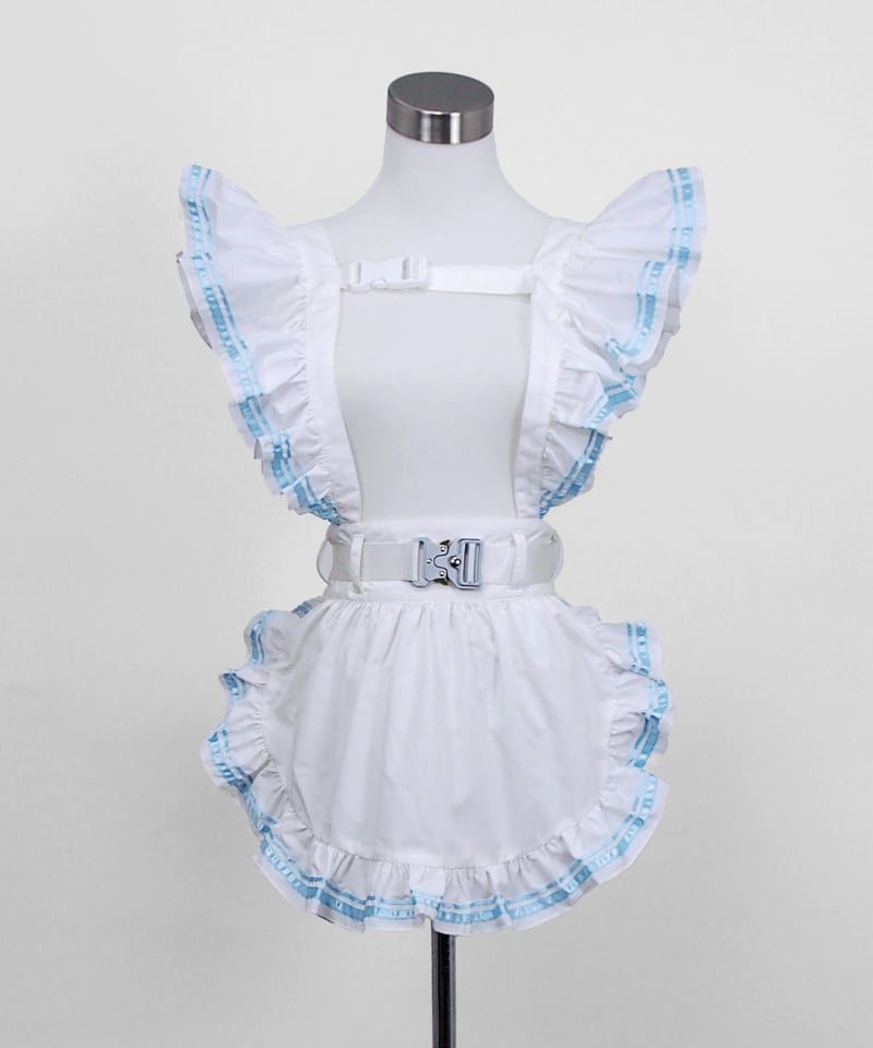 サイバーメイドエプロン》WHITE×SAX | HIDOLATRAL THEODOL