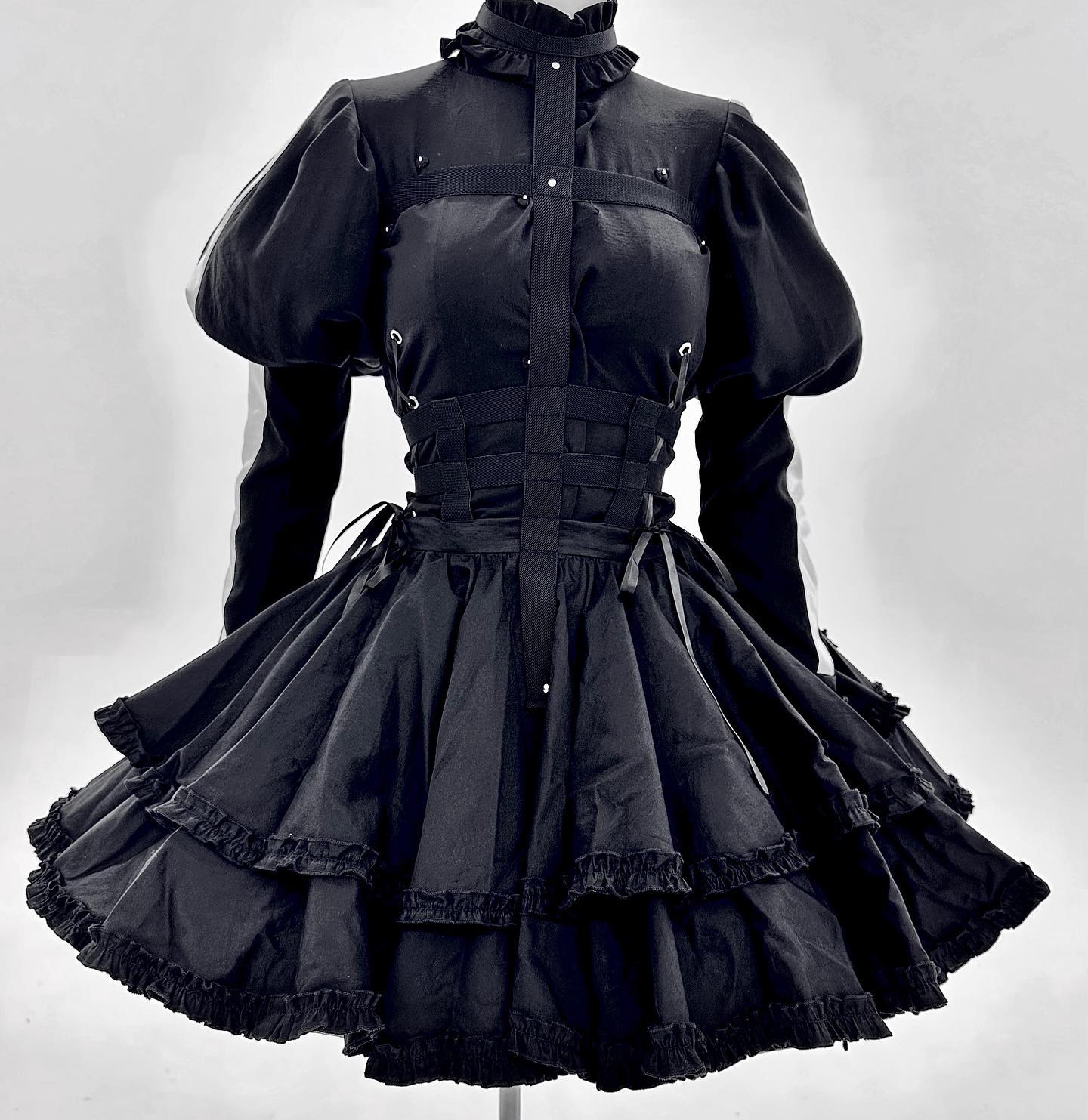 クロスハーネススカート》BLACK | HIDOLATRAL THEODOL