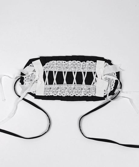 《レースアップヘッドドレス》BLACK