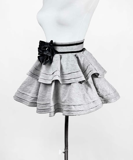 《リボンダウンセットアップ》ボトムス GRAY