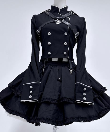 《拘束十字架軍服ジャケット》BLACK
