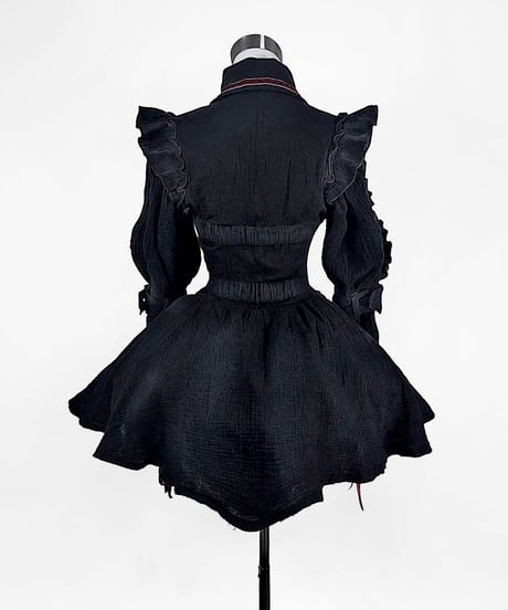 《退廃ガーゼナースセットアップ》BLACK