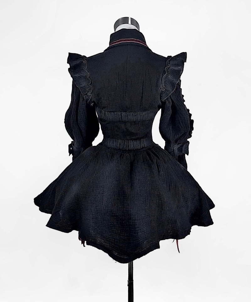 HIDOLATRAL THEODOLセット 退廃ガーゼナースセットアップ》BLACK | HIDOLATRAL THEODOL