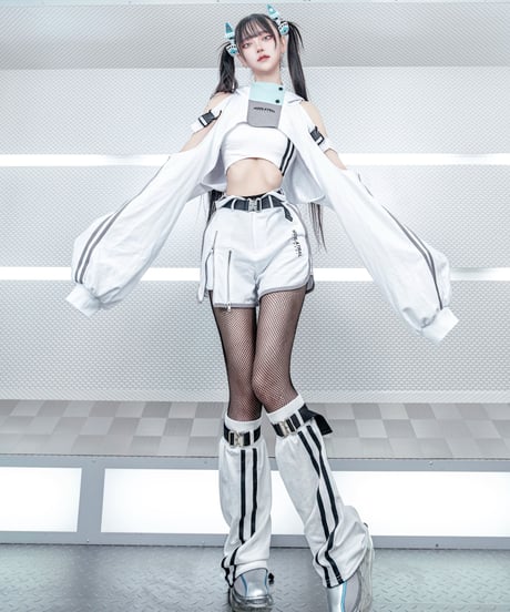 《スポーツショートパーカー》WHITE