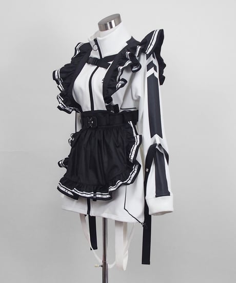 《サイバーメイドエプロン》BLACK×WHITE