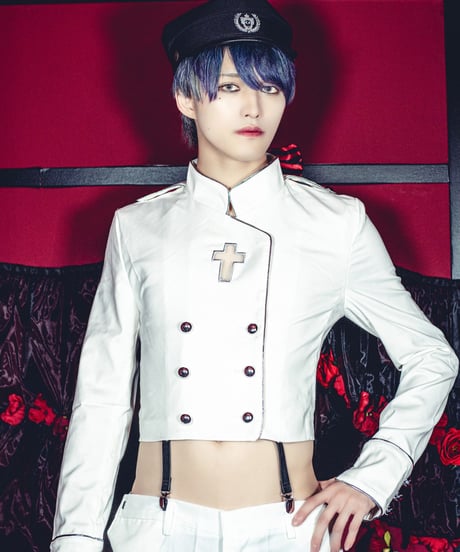 《拘束十字架軍服ジャケット》WHITE