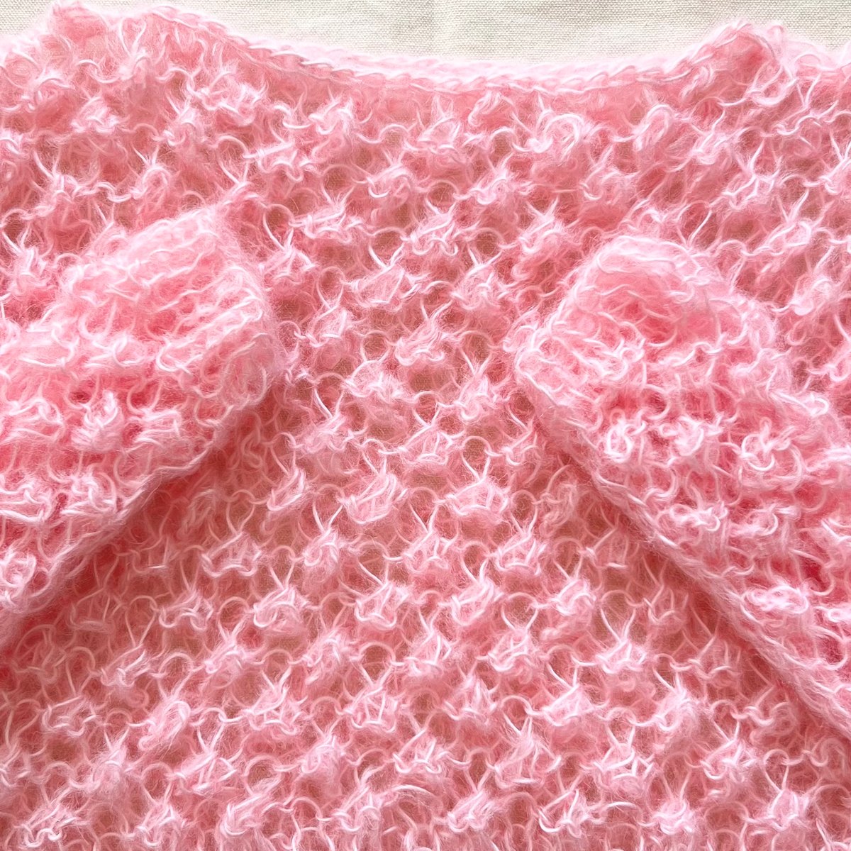 mohair knit pullover(pink)プルオーバーモヘアニット(ピンク mohair knit pullover(pink)プルオーバーモヘアニット(ピンク