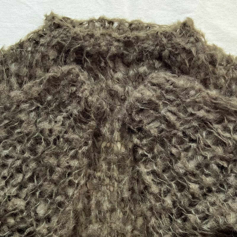 mohair knit pullover(khaki)プルオーバーモヘアニット(カーキ)#31 mohair knit pullover(khaki)プルオーバーモヘアニット(カーキ)#31