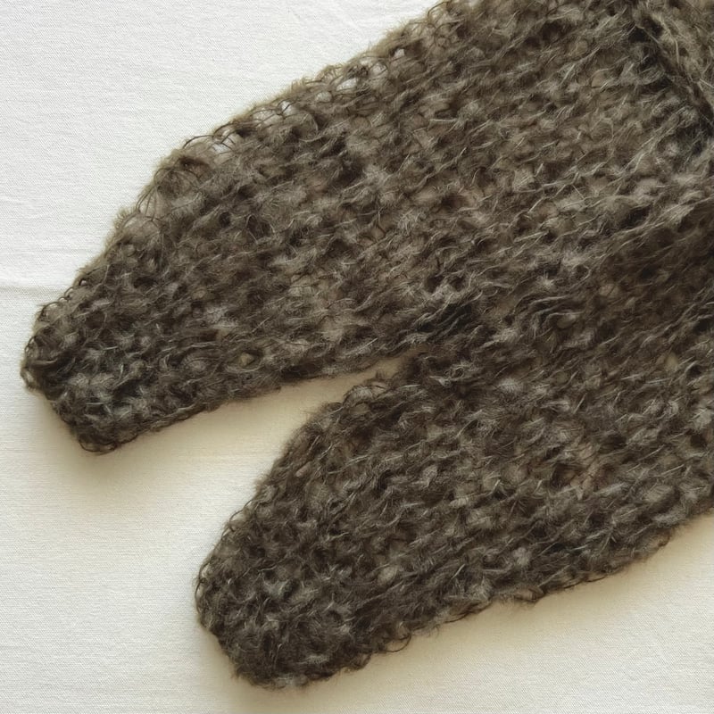 mohair knit pullover（khaki）プルオーバーモヘアニット