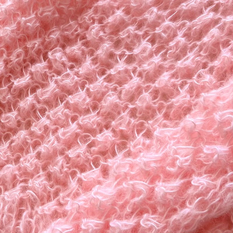 mohair knit pullover(pink)プルオーバーモヘアニット(ピンク mohair knit pullover(pink)プルオーバーモヘアニット(ピンク