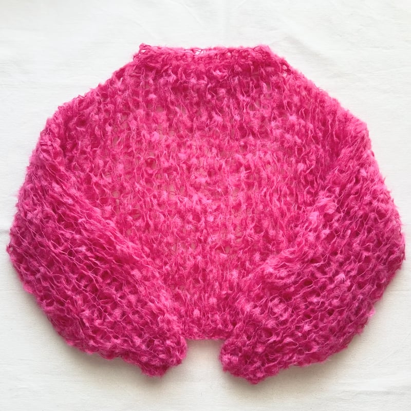 mohair knit pullover（hot pink）プルオーバーモヘアニット（ホットピ