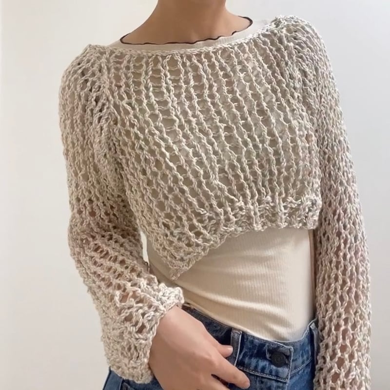 cotton knit cardigan コットンニットカーディガン#289 | CARMINE