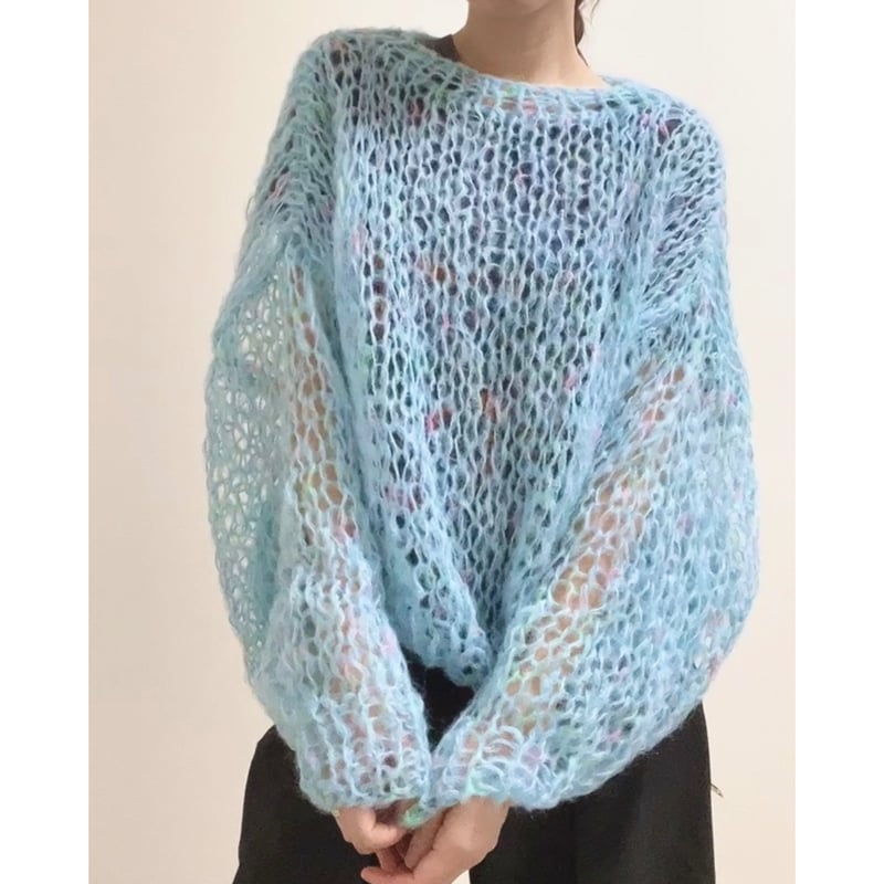 supreme Mohair Sweater ライトブルーモヘアニット　水色 Brushed Mohair Sweater - Shop - Supreme