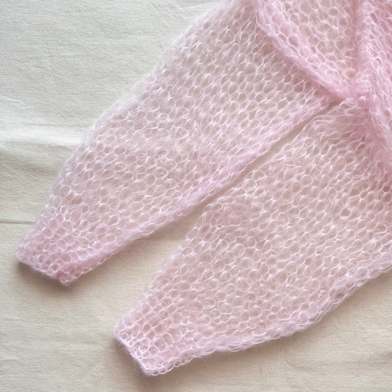 JOSEMOON MOHAIR HOLEDROP KNIT ライトピンク JOSEMOON MOHAIR HOLEDROP KNIT ライトピンク - メルカリ