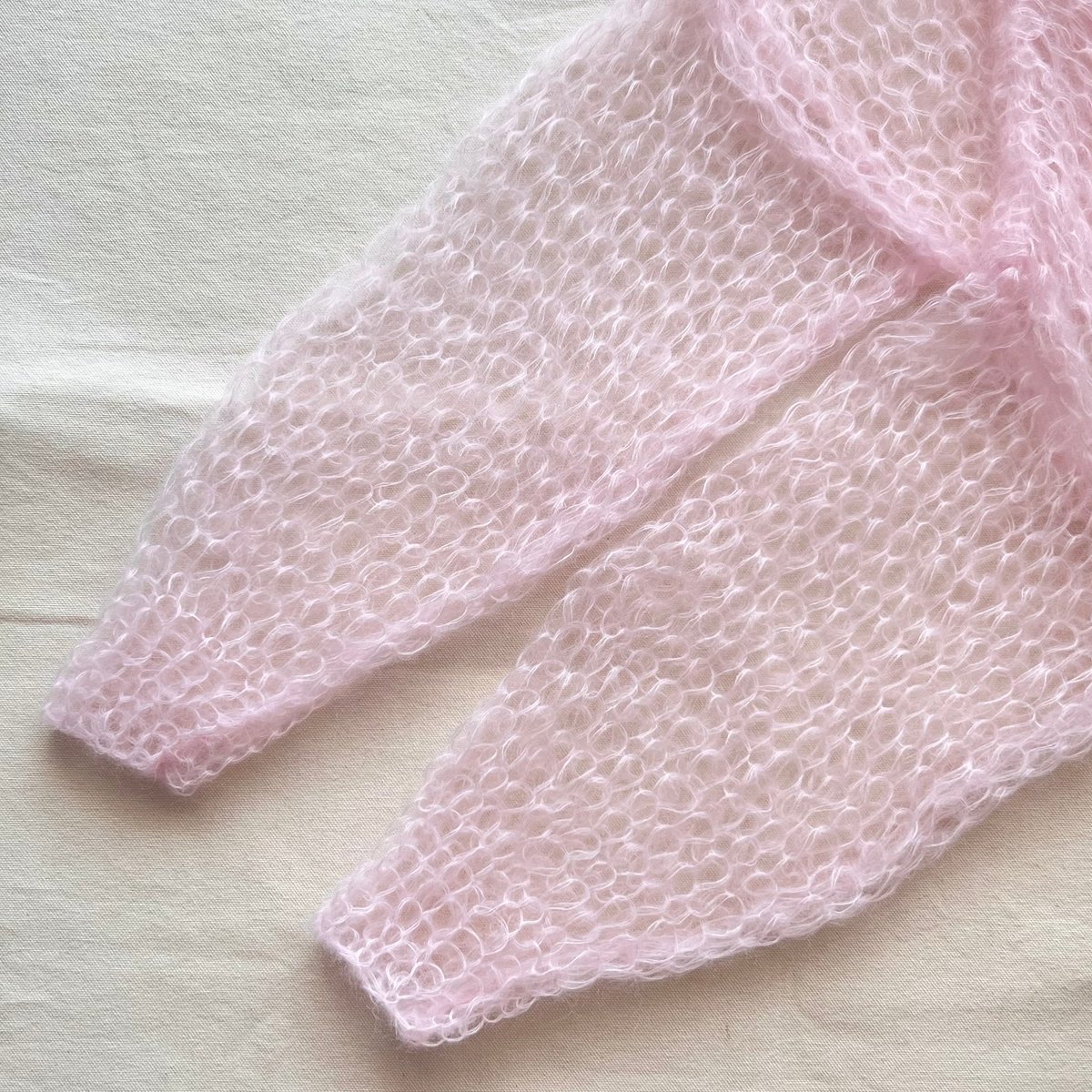 mohair knit pullover（light pink）プルオーバーモヘアニット