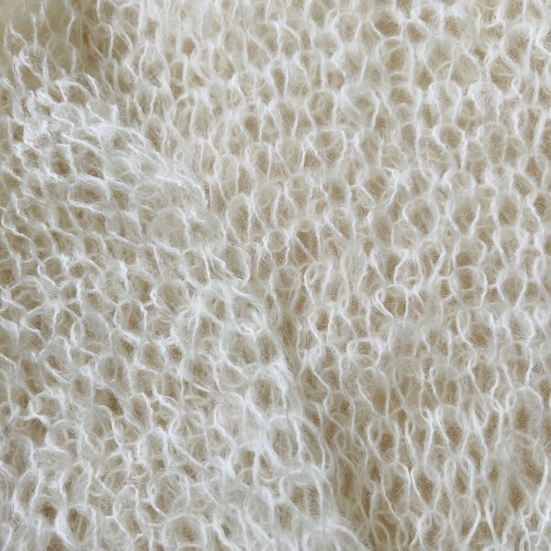 mohair knit pullover（offwhite）プルオーバーモヘアニット（オフホワ