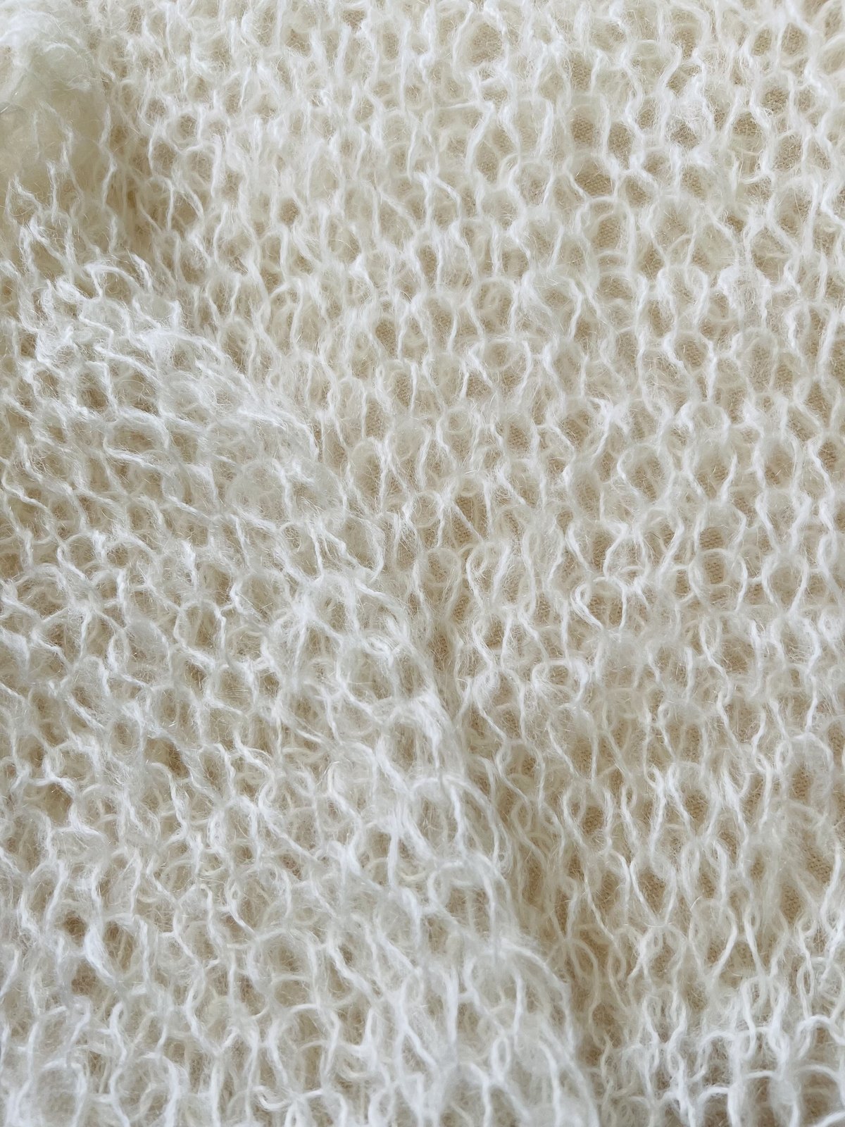 mohair knit pullover（offwhite）プルオーバーモヘアニット（オフホワ