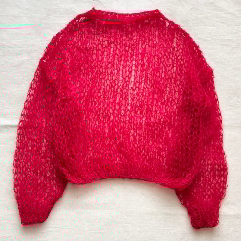 CLANE レッド モヘアニット mohair knit pullover（red）プルオーバーモヘアニット（レッド