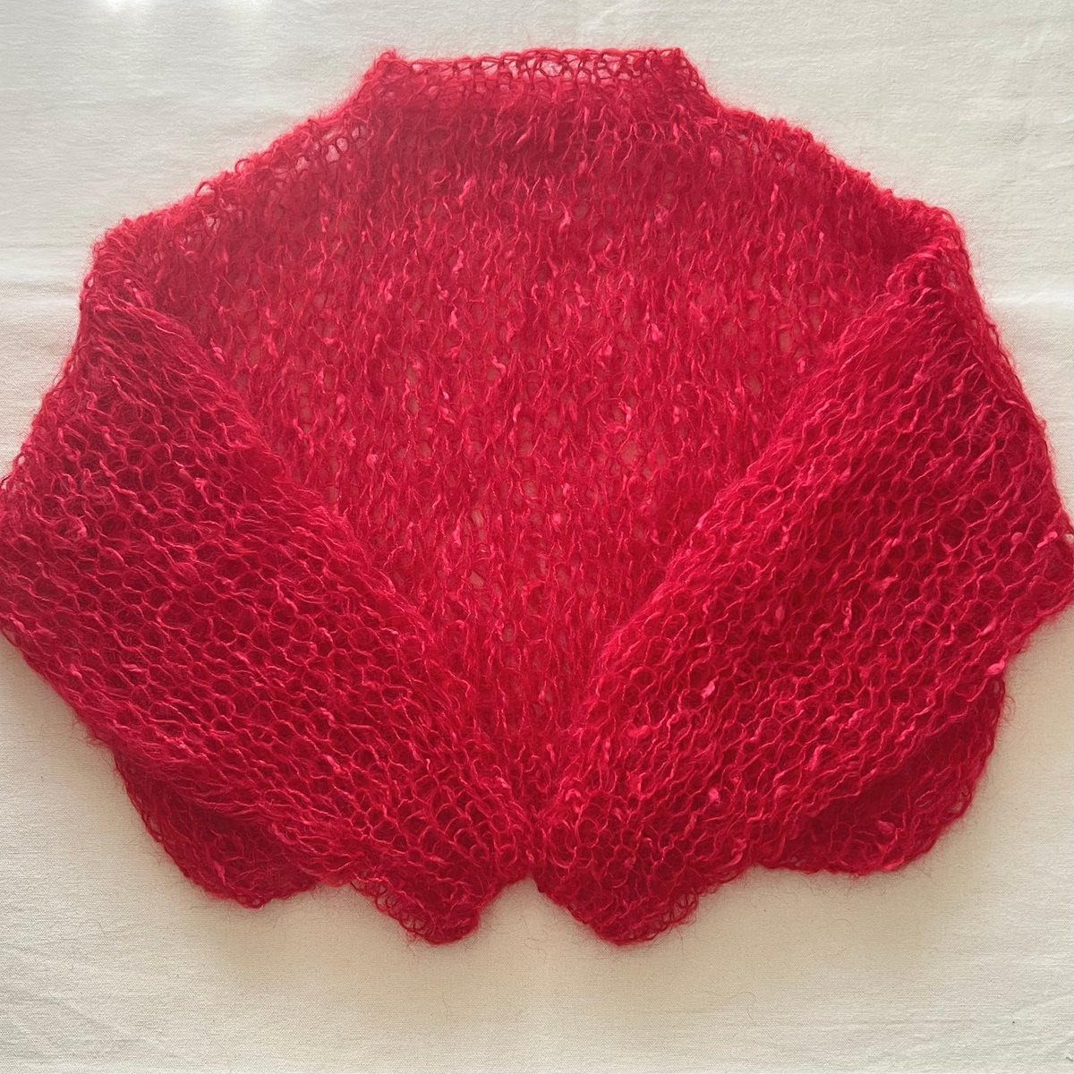 mohair knit pullover（red）プルオーバーモヘアニット（レッド）#319