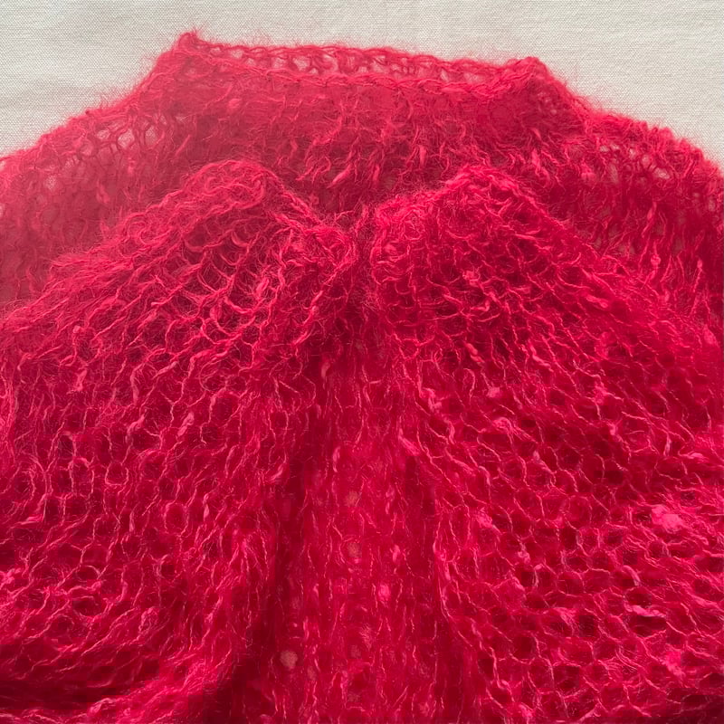 mohair knit pullover（red）プルオーバーモヘアニット（レッド）#319